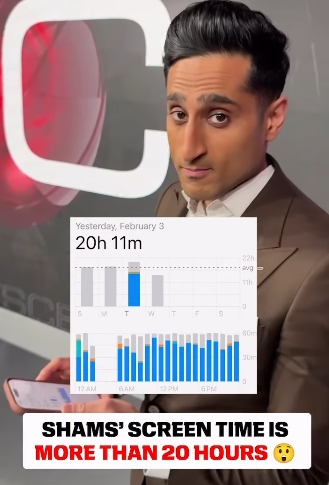 kaiyun-高强度工作！Shams一天内手机屏幕使用时间高达20个小时11分钟